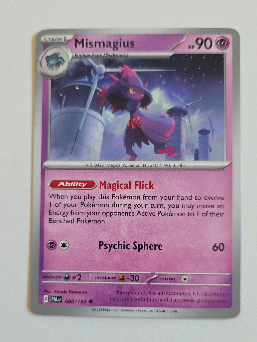 Pokemon Misdreavus And Mismagius Trading Card